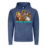 Vintage Denim Fall Tis The Season Animals Vintage Hoodie - LillyAllenDesigns