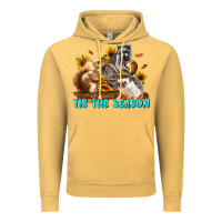 Vintage Mustard Fall Tis The Season Animals Vintage Hoodie - LillyAllenDesigns