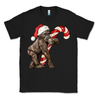 Black Christmas Candy Cane Baby Gorilla Classic Tee - LillyAllenDesigns