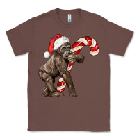 Chestnut Christmas Candy Cane Baby Gorilla Classic Tee - LillyAllenDesigns