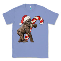 Colony Blue Christmas Candy Cane Baby Gorilla Classic Tee - LillyAllenDesigns