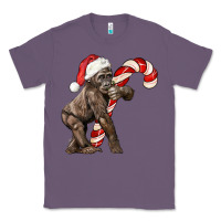 Lavender Christmas Candy Cane Baby Gorilla Classic Tee - LillyAllenDesigns