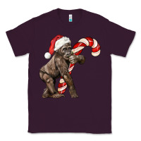 Plum Christmas Candy Cane Baby Gorilla Classic Tee - LillyAllenDesigns