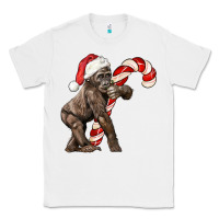 White Christmas Candy Cane Baby Gorilla Classic Tee - LillyAllenDesigns