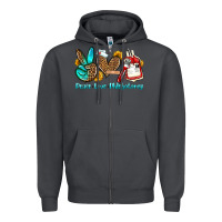 Smoke peace love phlebotomy Zipper Hoodie - OliviaCreatesArt