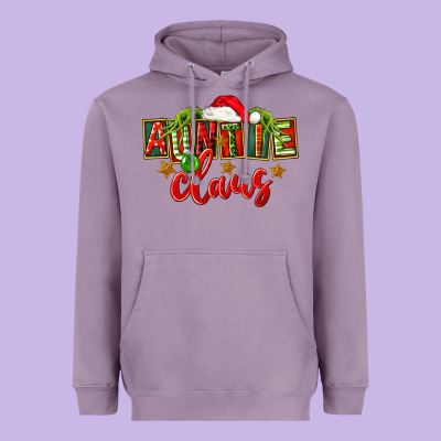 Christmas Auntie Claus Heavyweight Hoodie Designed By Fadigitalartstudio