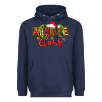 Navy christmas auntie claus Heavyweight Hoodie - FaDigitalArtStudio