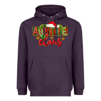 Plum christmas auntie claus Heavyweight Hoodie - FaDigitalArtStudio
