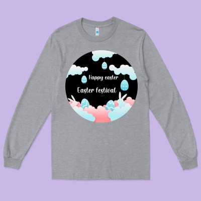 Happy Easter Long Sleeve Tee Designed By Bettercallsaul
