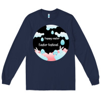 Navy Happy Easter Long Sleeve Tee - Bettercallsaul