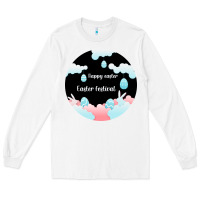 White Happy Easter Long Sleeve Tee - Bettercallsaul