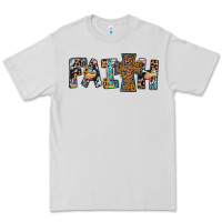 Dove Grey faith cross Premium Tee - JahusDesignShop