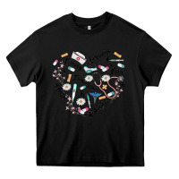 Black nurse Heavy Core Tee - MaliasSmallBusiness