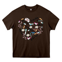 Chocolate Brown nurse Heavy Core Tee - MaliasSmallBusiness