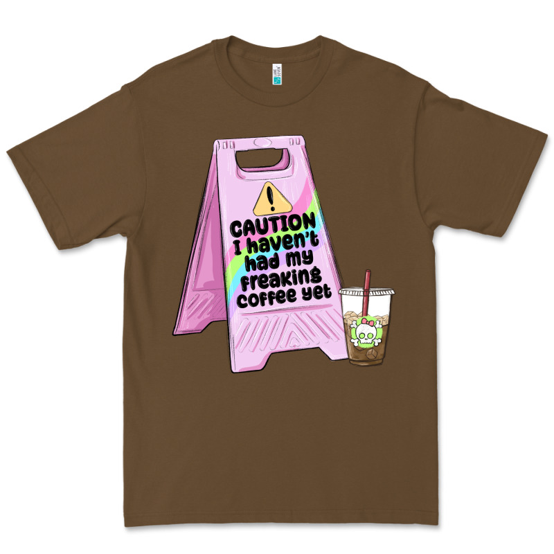 Caution I Haven't Had My Coffee Yet Premium Tee by MaliasSmallBusiness | Teevron