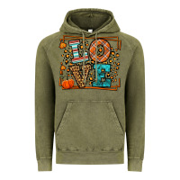 Vintage Olive Fall Autumn Leopard Love Vintage Hoodie - LillyAllenDesigns