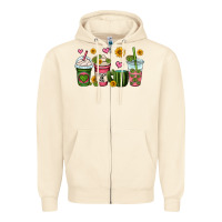 Sandshell stuck on you cactus coffee cups Zipper Hoodie - OliviaCreatesArt
