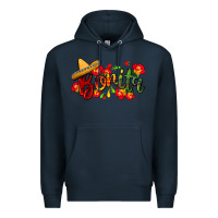 Navy Bonita Premium Hoodie - FaDigitalArtStudio