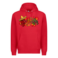 Red Bonita Premium Hoodie - FaDigitalArtStudio