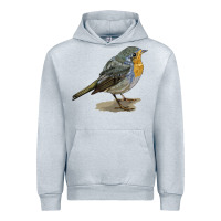 Heather Grey yellow breast Urban Hoodie - LillyAllenDesigns