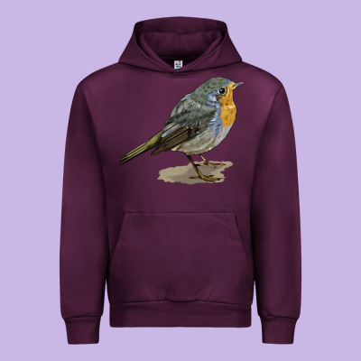 Yellow Breast Urban Hoodie Designed By Lillyallendesigns