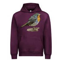 Mauve Wine yellow breast Urban Hoodie - LillyAllenDesigns