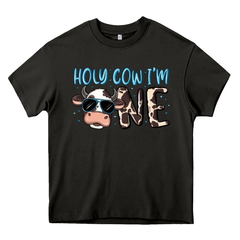 Holy Cow I'm One Heavy Core Tee by MaliasSmallBusiness | Teevron