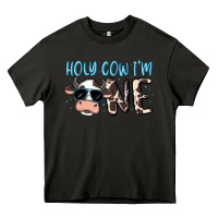 Asphalt holy cow i'm one Heavy Core Tee - MaliasSmallBusiness