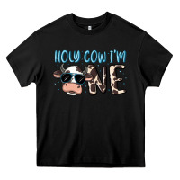 Black holy cow i'm one Heavy Core Tee - MaliasSmallBusiness
