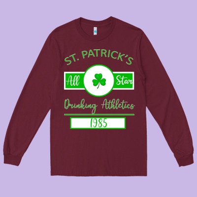 Drinking Athletics Long Sleeve Tee Designed By Bettercallsaul