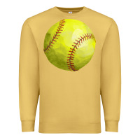 Antique Gold softball Premium Sweatshirt - FaDigitalArtStudio
