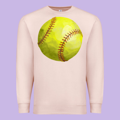 Softball Premium Sweatshirt Designed By Fadigitalartstudio