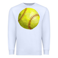 White softball Premium Sweatshirt - FaDigitalArtStudio
