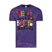 Cloud Purple Merry Teacher Bright Students Christmas Vintage Tee - LillyAllenDesigns