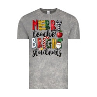 Cloud Rock Merry Teacher Bright Students Christmas Vintage Tee - LillyAllenDesigns
