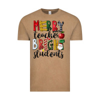 Merry Teacher Bright Students Christmas Vintage Tee | Teevron