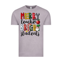 Vintage Zinc Merry Teacher Bright Students Christmas Vintage Tee - LillyAllenDesigns