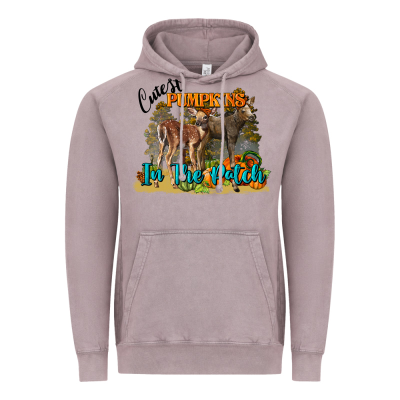Fall Cutest Pumpkin In The Patch Deer Vintage Hoodie by LillyAllenDesigns | Teevron