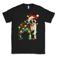 Black christmas chocolate boston terrier Classic Tee - LillyAllenDesigns