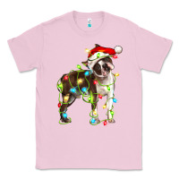 Bubblegum Pink christmas chocolate boston terrier Classic Tee - LillyAllenDesigns