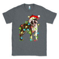 Charcoal Heather christmas chocolate boston terrier Classic Tee - LillyAllenDesigns