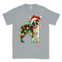 Heather Grey christmas chocolate boston terrier Classic Tee - LillyAllenDesigns