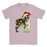 Lilac christmas chocolate boston terrier Classic Tee - LillyAllenDesigns