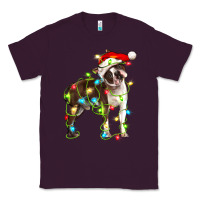 Plum christmas chocolate boston terrier Classic Tee - LillyAllenDesigns
