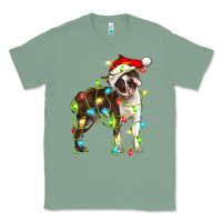 Sage christmas chocolate boston terrier Classic Tee - LillyAllenDesigns