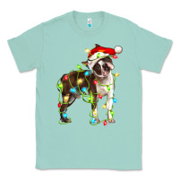 Seafoam christmas chocolate boston terrier Classic Tee - LillyAllenDesigns