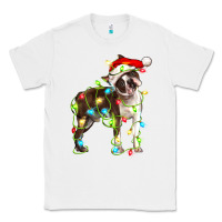 White christmas chocolate boston terrier Classic Tee - LillyAllenDesigns