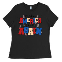 Black make america great again Ladies Tee - MaliasSmallBusiness