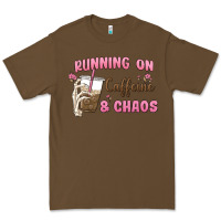 Cacao running on caffeine & chaos Premium Tee - MaliasSmallBusiness