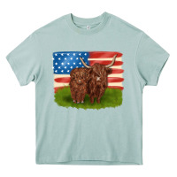 Arona American cows Heavy Core Tee - MaliasSmallBusiness